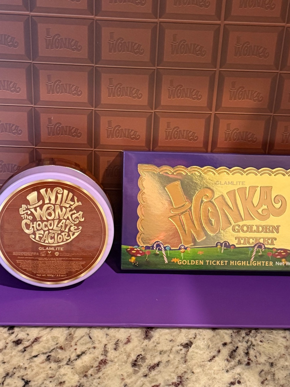 Glamlite x Willy Wonka & The Chocolate Factory PR Box Set EXCLUDING EGG SPONGE - Picture 8 of 16